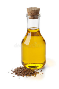 亚麻籽油和种子