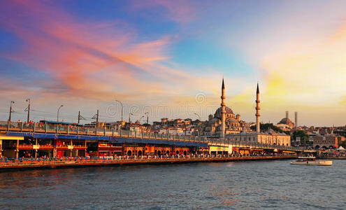伊斯坦布尔日落，土耳其