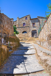 小巷。civita di bagnoregio。拉齐奥。意大利