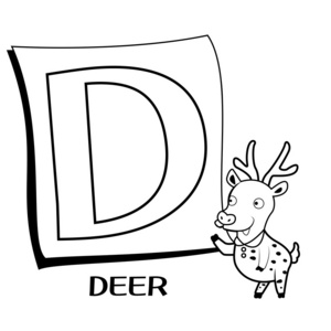 着色字母表的孩子图片-着色字母表的孩子素材-着色字母表的孩子插画