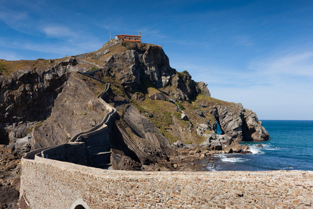 san juan de gaztelugatxe 岛，bizkaia，巴斯克人国家西班牙