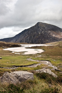 风景在朝着笔 yr ole 在斯诺登尼亚霖 idwal na