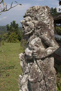 在巴厘岛的古代雕塑