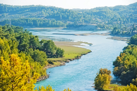 manavgat 河流域。土耳其