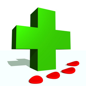 绿十字和血液细胞