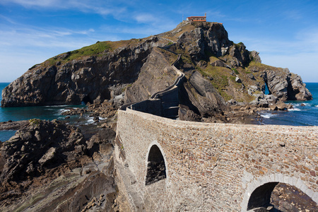 san juan de gaztelugatxe 岛，bizkaia，巴斯克人国家西班牙