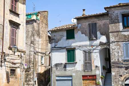 小巷。capranica。拉齐奥。意大利