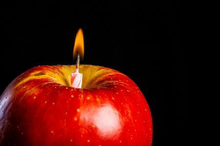 浪漫苹果形蜡烛