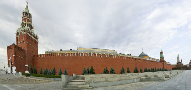 全景图的红色正方形，莫斯科，俄罗斯