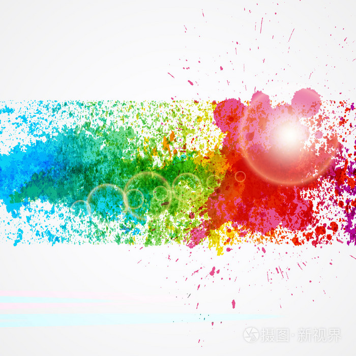 抽象背景成形的水彩颜料溅插画-正版商用图片1agrix-摄图新视界