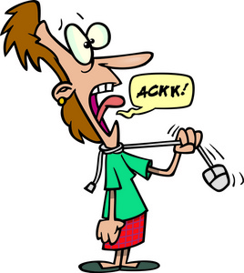 掐死女卡通女人掐死照片