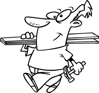 卡通击剑运动员携带木板图片