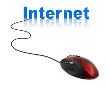计算机鼠标和单词互联网