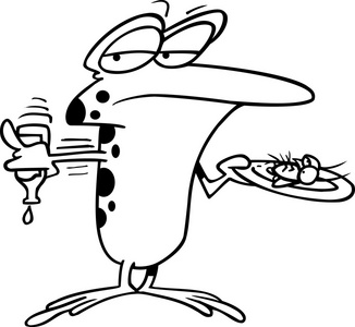 卡通青蛙美食图片
