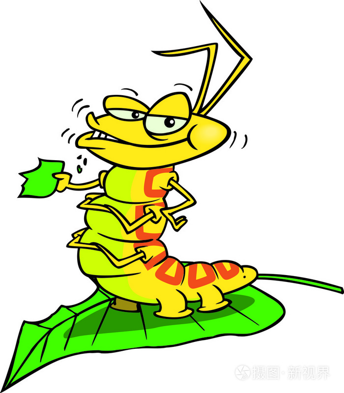 卡通毛毛虫插画-正版商用图片1ah92h-摄图新视界