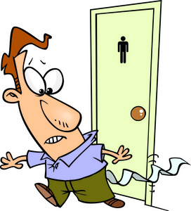 卡通上厕所图片