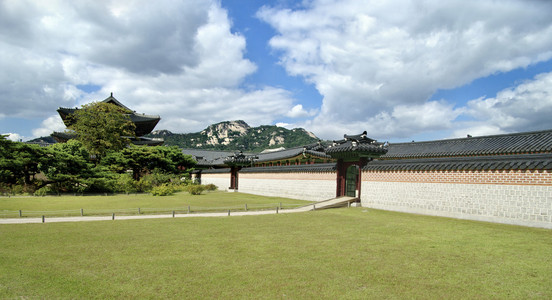在首尔的皇帝宫殿。韩国