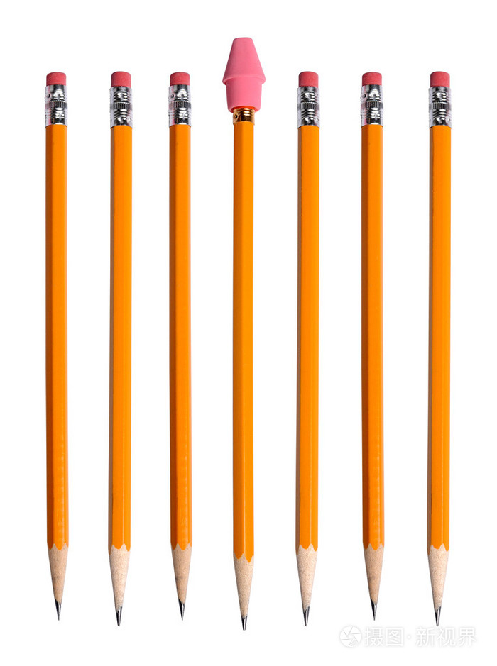 黄色铅笔橡皮擦照片-正版商用图片1ahc1g-摄图新视界