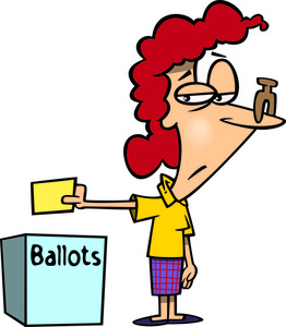 卡通不情愿选民照片