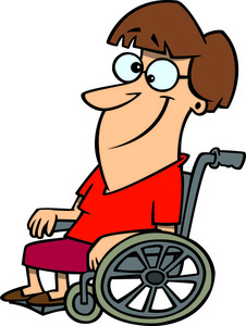卡通轮椅图片