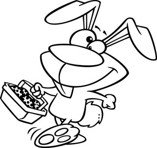 卡通复活节兔子