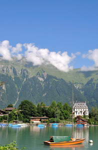 布里恩茨湖，Iseltwald，Brienzersee，瑞士