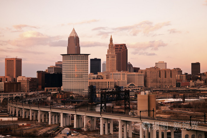 克利夫兰高角度视图