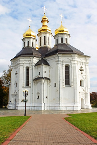 ekateriniska 教会在切尔卡瑟乌克兰17t 的纪念碑