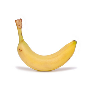 熟透的香蕉在白色隔离