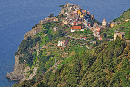 corniglia 渔村 意大利里维埃拉 利古里亚 意大利