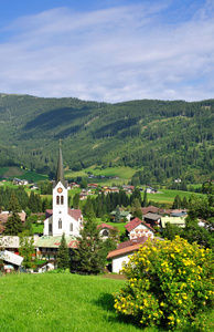 村的 riezlern kleinwalsertal 福拉尔贝格 奥地利