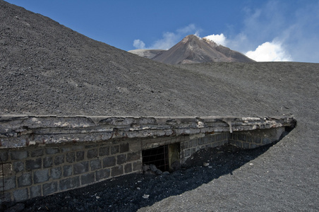 房子在西西里岛埃特纳火山意大利