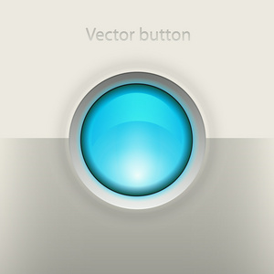 蓝色圆形按钮