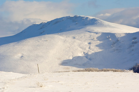 冬山景观 bieszczady 国家公园 波兰