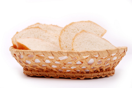 片在篮子里的面包