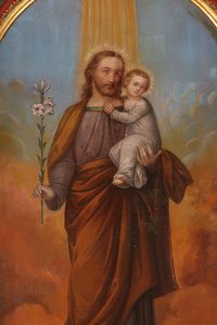 圣约瑟夫举行耶稣宝宝