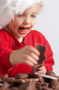 小小的巧克力圣诞老人