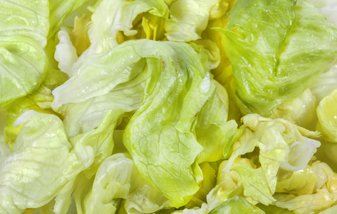 肉野菜冰山莴苣新鲜的绿色沙拉