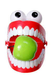 唠叨与苹果公司的牙齿玩具图片