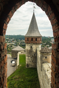 乌克兰西部，kamyanets podolskiy，城堡的塔