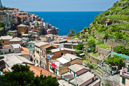 意大利五渔村，manarola 村