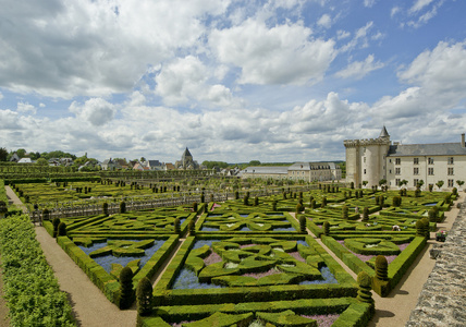 villandry 城堡和花园，法国卢瓦尔河谷