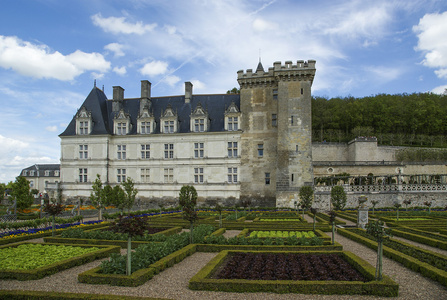 villandry 城堡和花园，法国卢瓦尔河谷