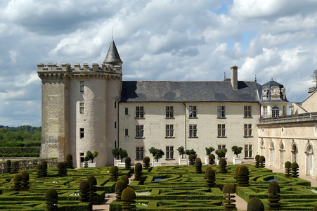 villandry 城堡和花园，法国卢瓦尔河谷