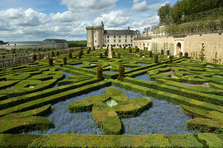 villandry 城堡和花园，法国卢瓦尔河谷