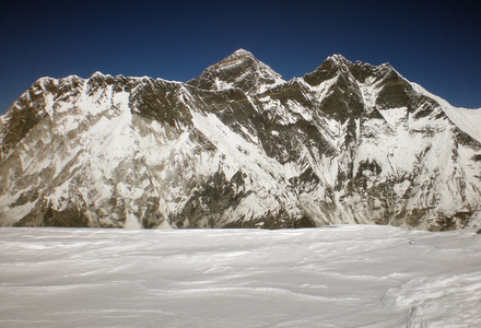 珠穆朗玛峰地区的喜马拉雅山，尼泊尔