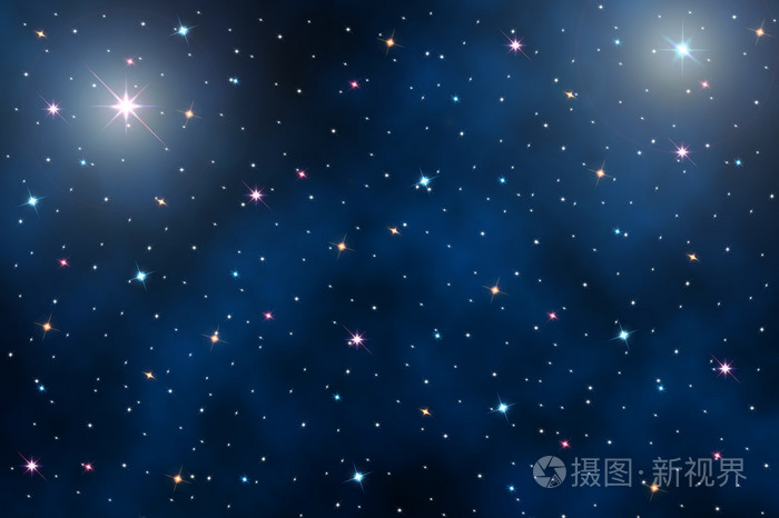 繁星点点的夜空