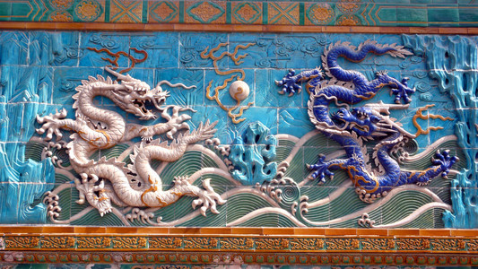 北海公园北京龙屏幕照片