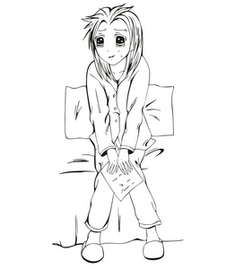 动漫床上触手图片