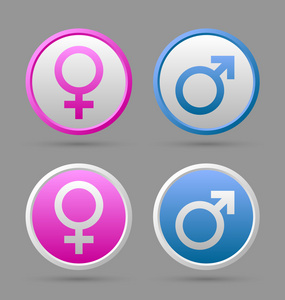 金星和火星的女性和男性符号
